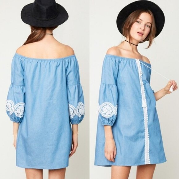 BOHO BEAUTY Women Denim Dress - Picture 2 of 2